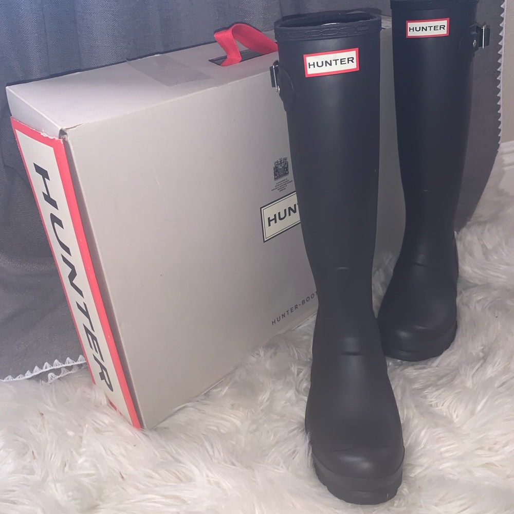 Original Matt Black Hunter Boots